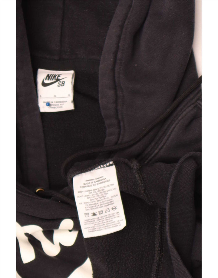 Ανδρικά γραφικά κουκούλα Nike, μεγάλο μαύρο πολυεστέρα