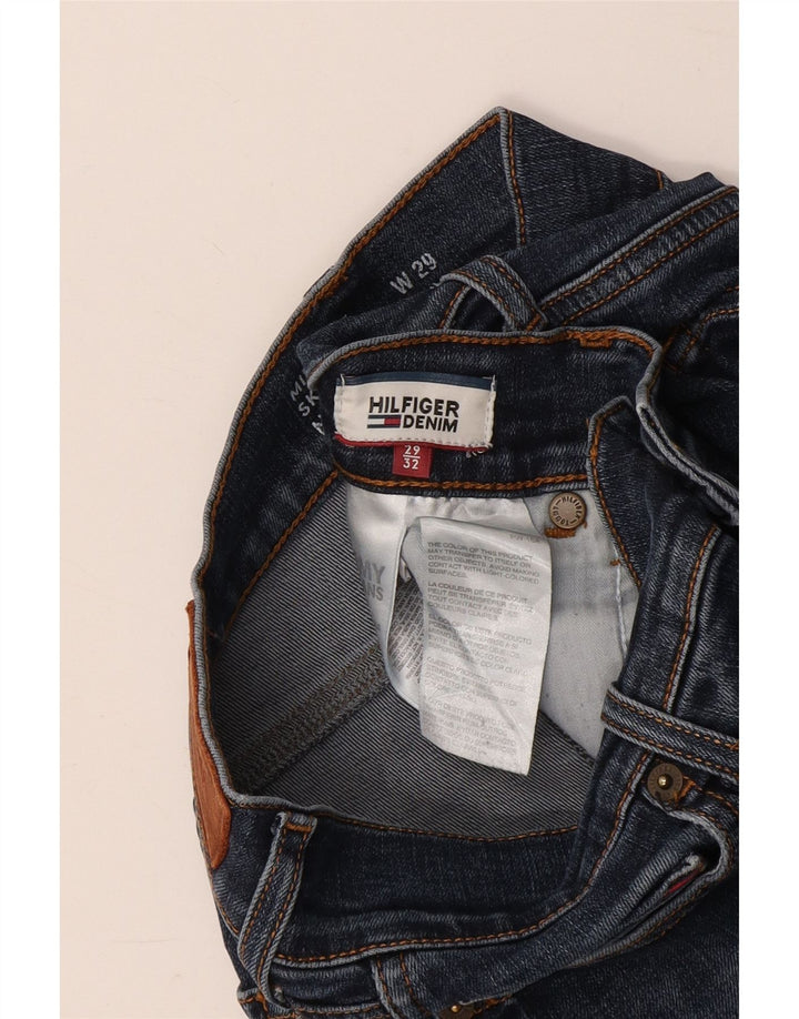 TOMMY HILFIGER Γυναικεία ψηλόμεσα στενά τζιν W29 L32 Μπλε βαμβακερό