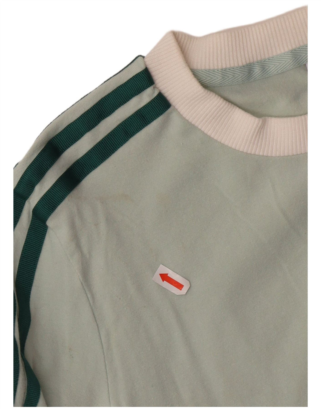 Γυναικείο τοπ ADIDAS μακρυμάνικο UK 4 XS Πράσινο