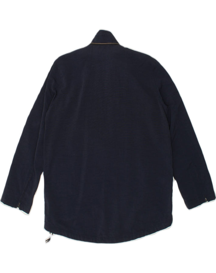 NAVIGARE Womens Rain Jacket UK 10 Small Navy Blue Polyamide | Vintage Navigare | Thrift | Second-Hand Navigare | Used Clothing | Messina Hembry 