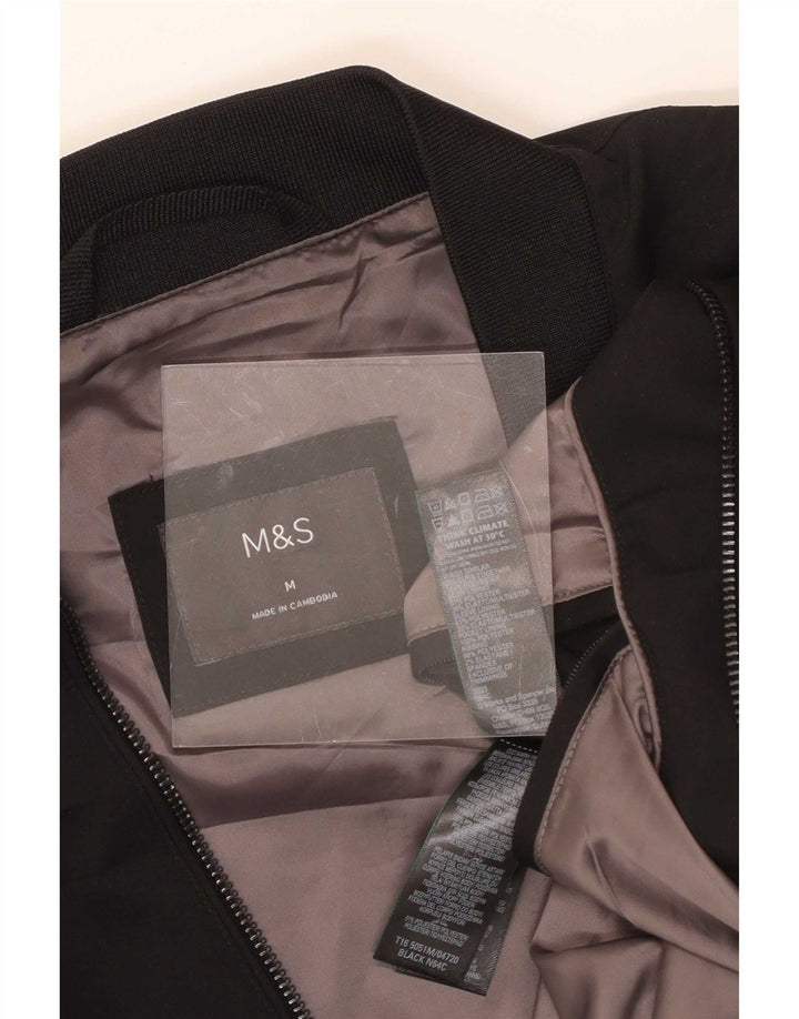 Ανδρικό μπουφάν Bomber Marks & Spencer UK 38 Medium Black Polyester