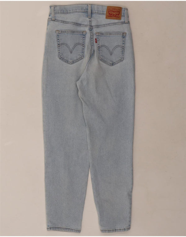 Levi's Womens Mom Distressed ψηλόμεσο τζιν W28 L27 Μπλε βαμβακερό