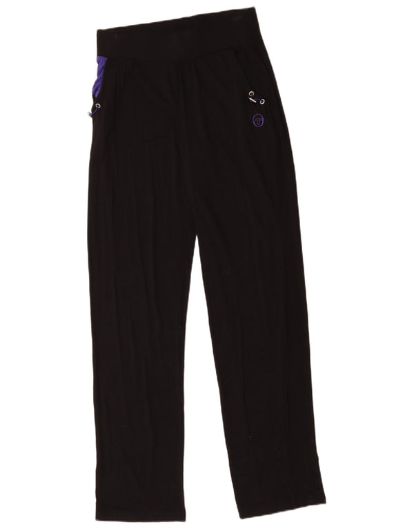 Sergio Tacchini Γυναικείο ίσιο casual παντελόνι Small W28 L34 Black Viscose