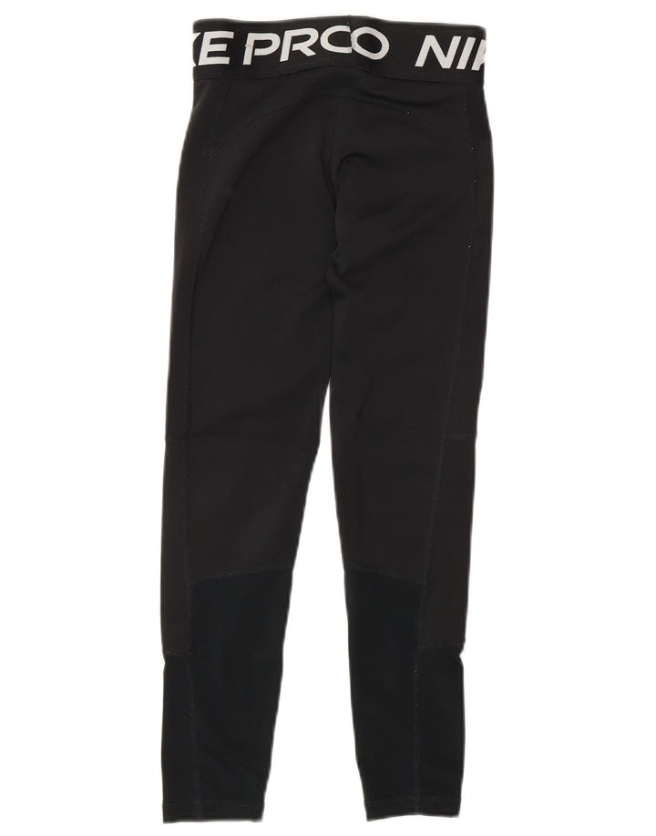 Γραφικό κολάν Nike Girls Dri Fit 8-9 ετών Μικρό μαύρο πολυεστέρα