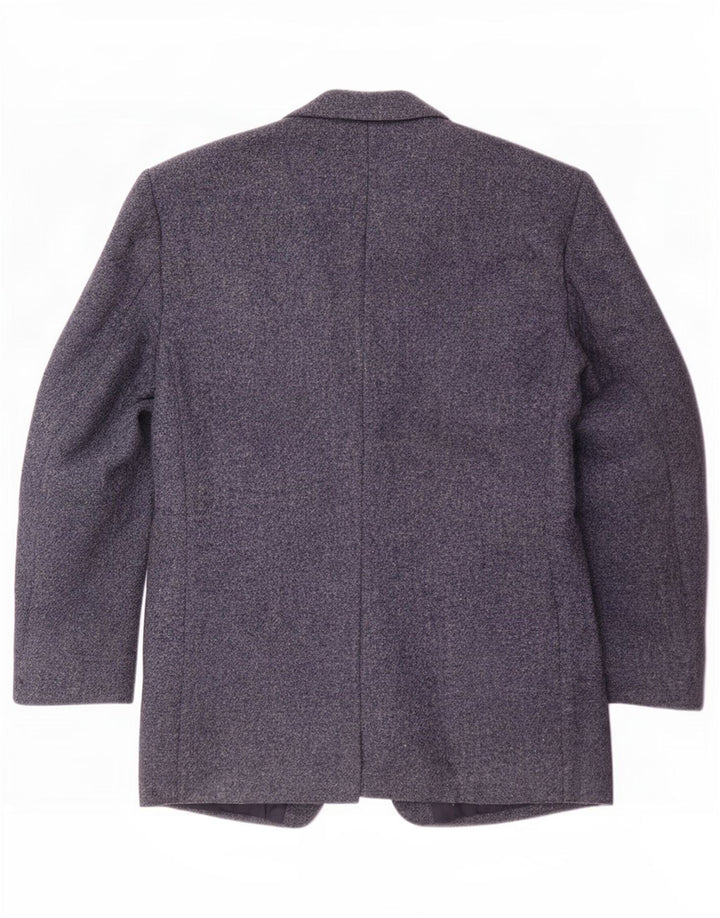 Harris Tweed Ανδρικό μπλέιζερ μπουφάν UK 40 Large Navy Blue New Wool