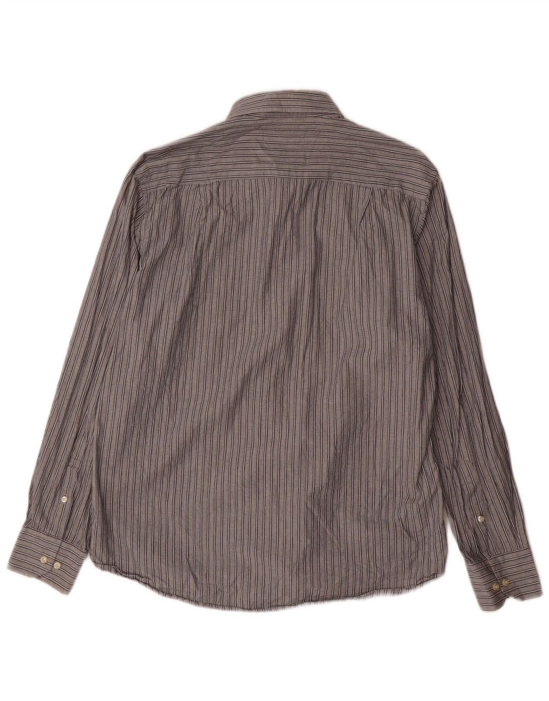 ASCOT SPORTS Ανδρικό πουκάμισο μεγάλο γκρι ριγέ βαμβακερό