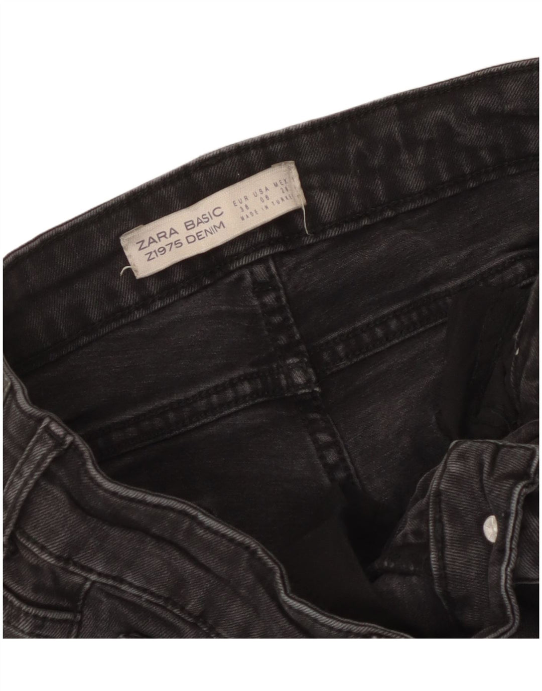 Zara Γυναικείο Skinny Jeans EU 38 Small W28 L26 Μαύρο