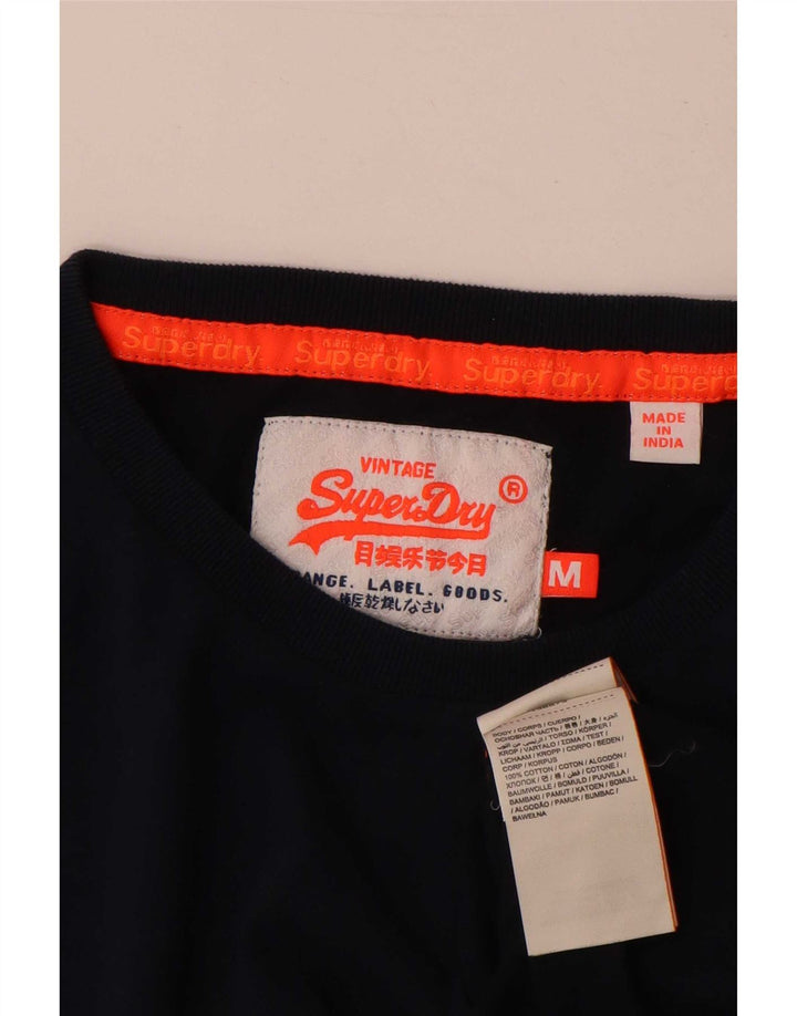 Ανδρικό T-Shirt Superdry Τοπ μεσαίου μπλε βαμβακερό