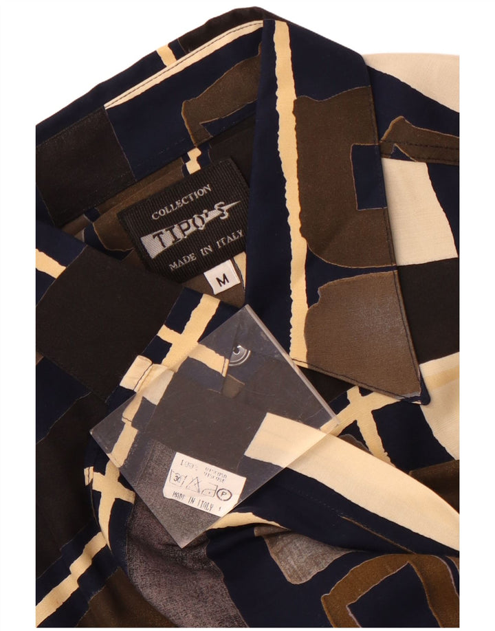 Ανδρικό κοντομάνικο πουκάμισο Tipo' S Μεσαίο πολύχρωμο γεωμετρικό βισκόζη