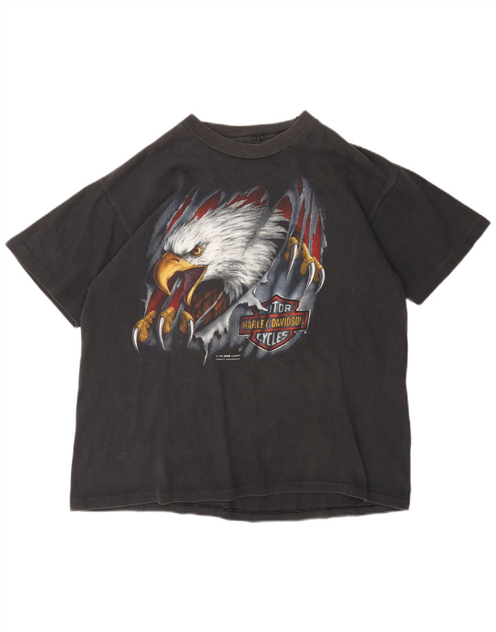 Ανδρική Harley Davidson 1990 Graphic T-Shirt Top Medium Grey βαμβακερή μοτοσυκλέτα