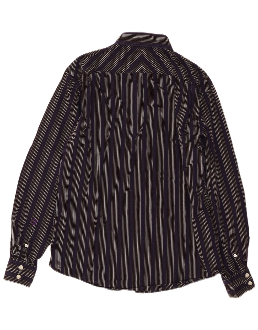 BEN SHERMAN Ανδρικό πουκάμισο Βαμβακερό μεσαίο μωβ ριγέ