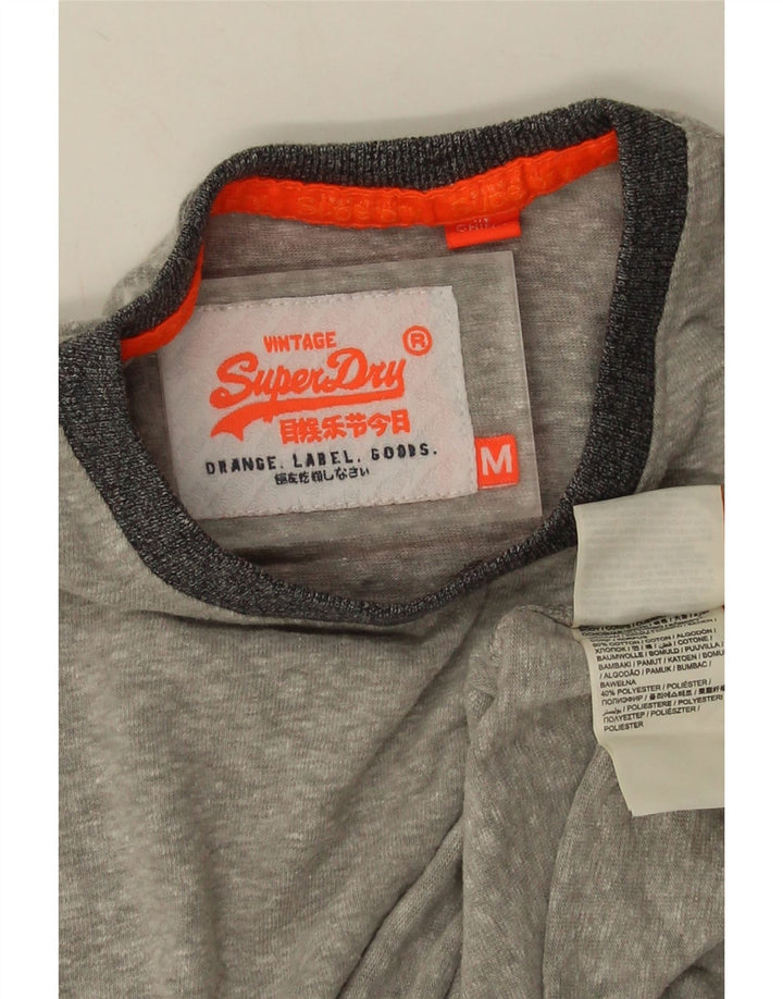Ανδρικό T-Shirt Superdry Top Βαμβακερό μεσαίο γκρι