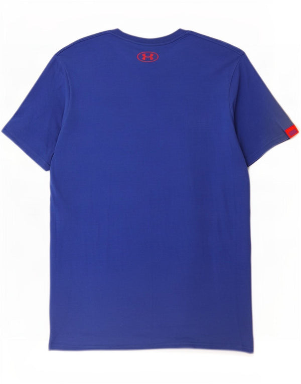 Under Armour Ανδρικό γραφικό T-Shirt Top Μικρό Μπλε Βαμβακερό