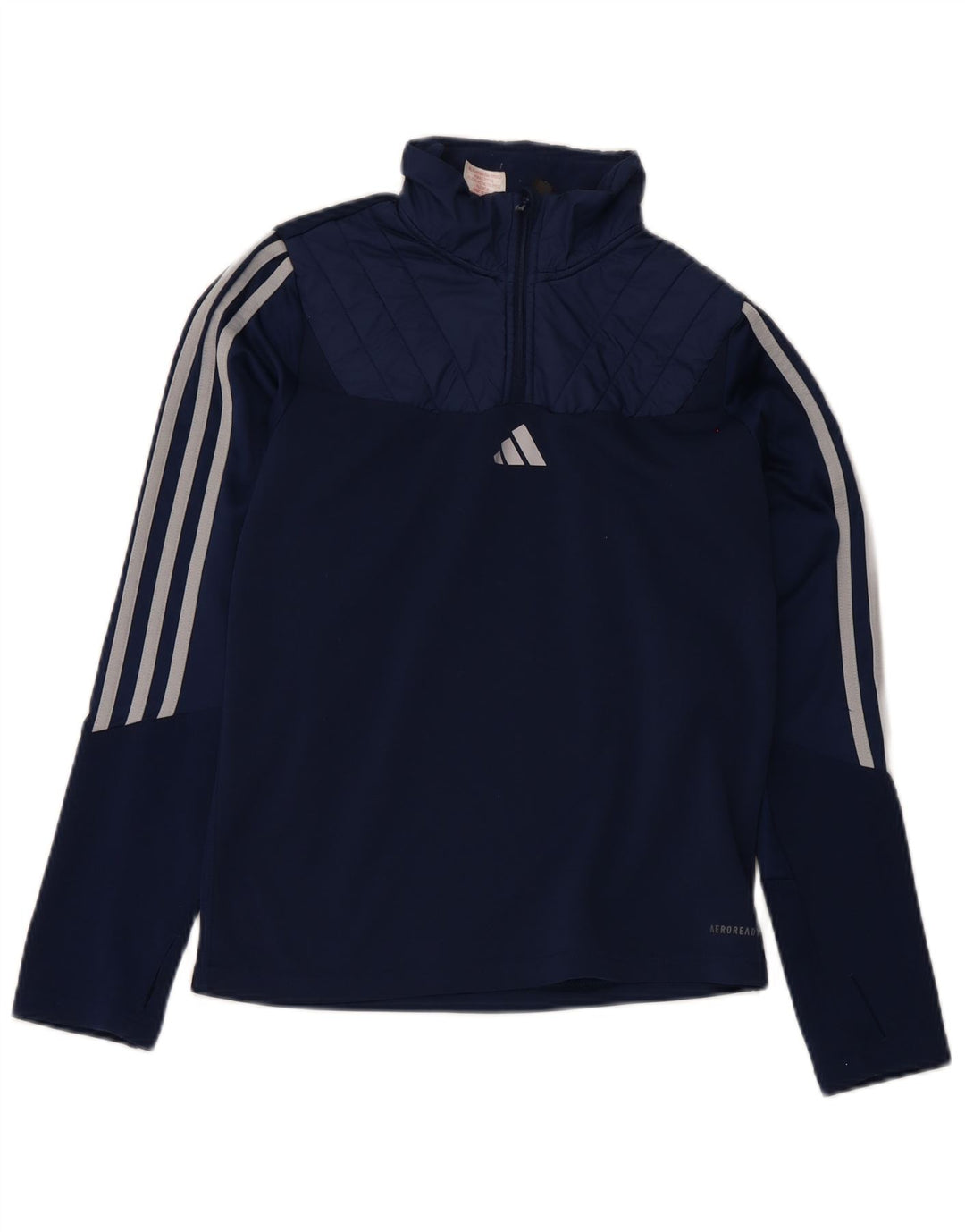 Adidas Boys Aeroready φόρμα πουλόβερ με φερμουάρ 13-14 ετών Navy Blue