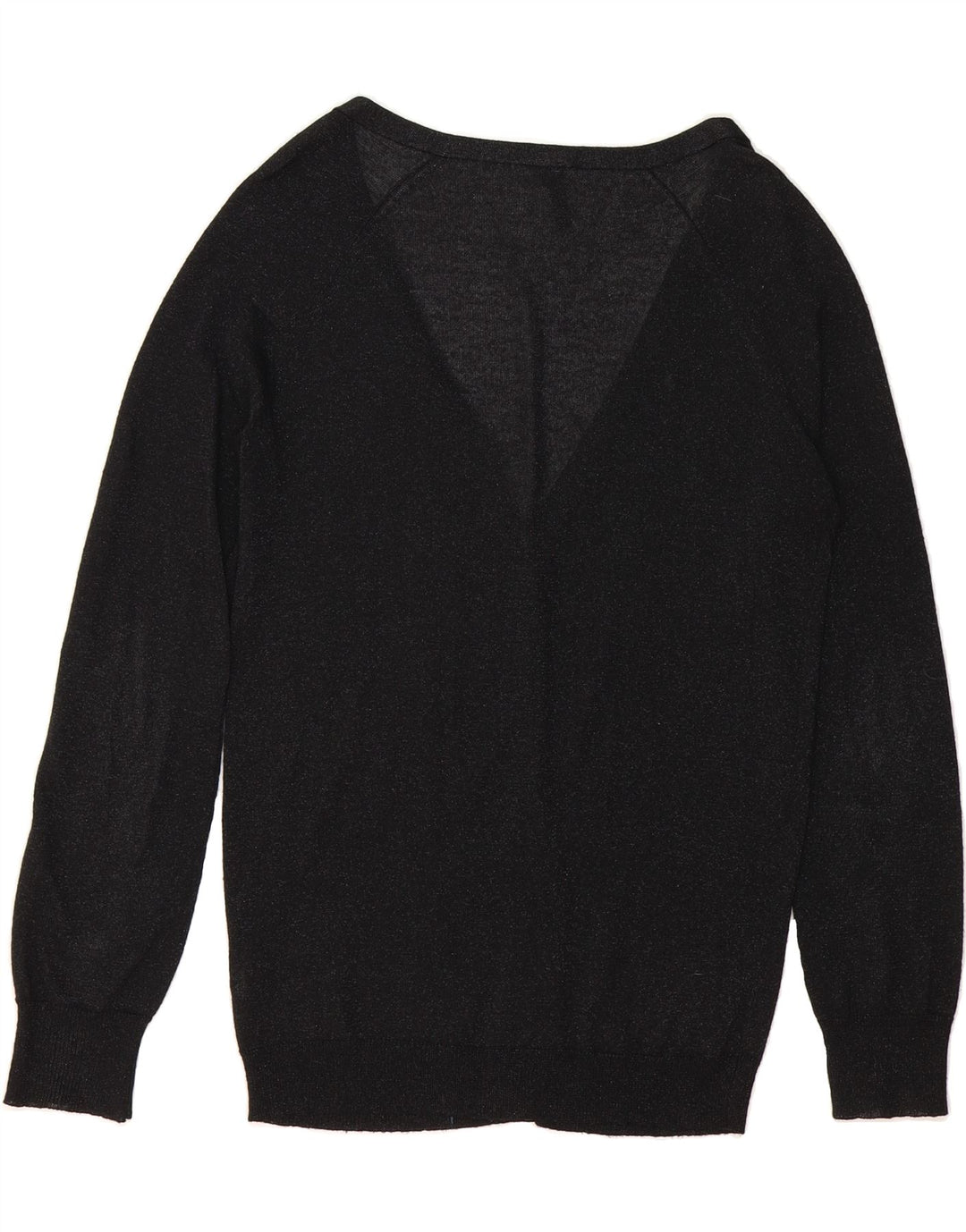 TOPSHOP Womens Cardigan Sweater UK 12 Medium Black Viscose Vintage Topshop and Second-Hand Topshop from Messina Hembry 
