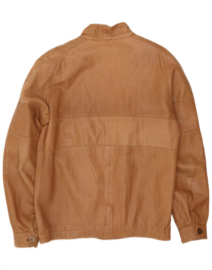 Vintage Ανδρικό Δερμάτινο Μπουφάν UK 38 Medium Beige