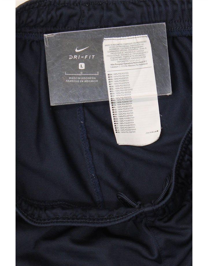 Ανδρικό παντελόνι αθλητικής φόρμας Nike Dri Fit Μεγάλο μπλε ναυτικό πολυεστέρα
