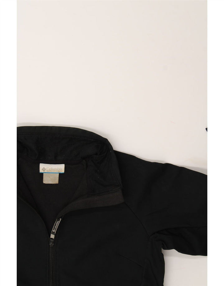 COLUMBIA Womens Tracksuit Top Jacket UK 16 Large Black Polyester Vintage Columbia and Second-Hand Columbia from Messina Hembry 