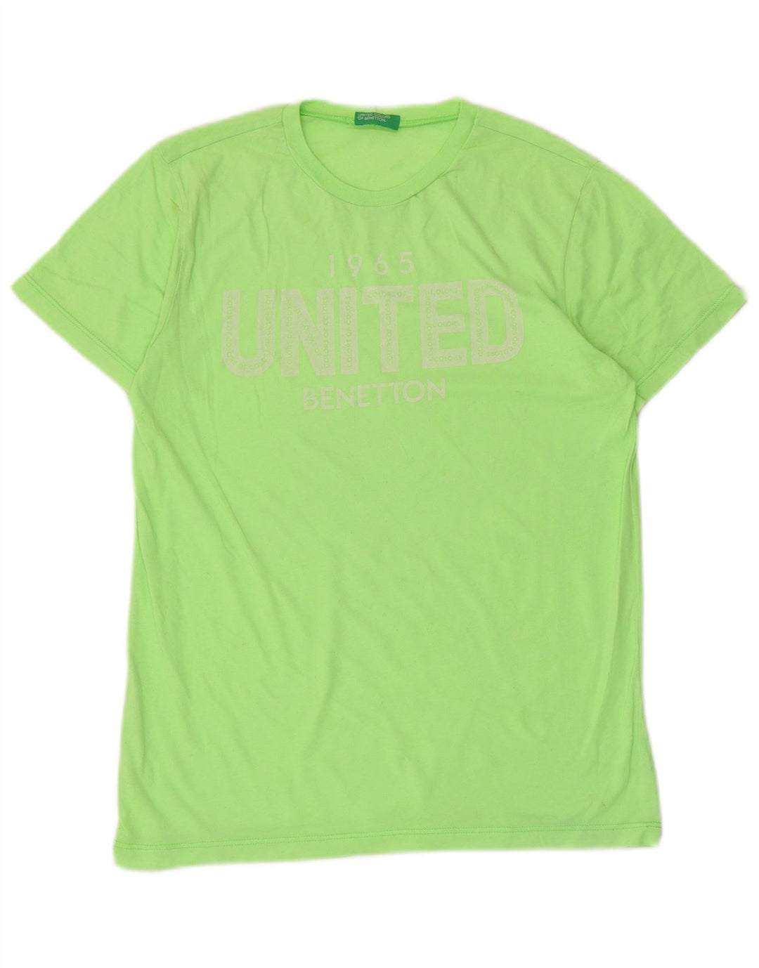 Γυναικείο γραφικό μπλουζάκι Benetton Top UK 12 Medium Green