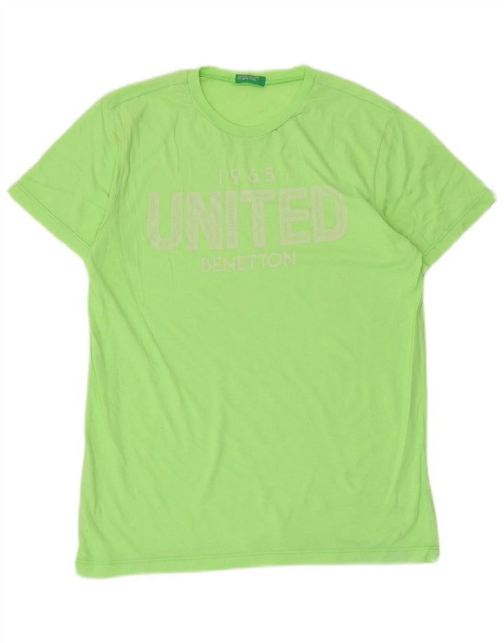 Γυναικείο γραφικό μπλουζάκι Benetton Top UK 12 Medium Green