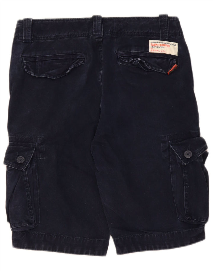Ανδρικό σορτς Cargo SUPERDRY Small W29 Navy Blue Cotton