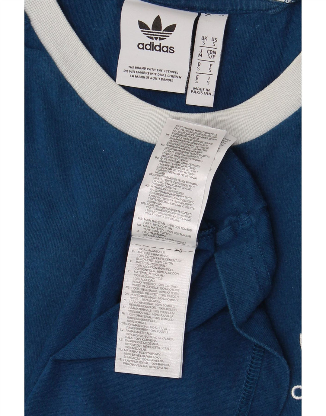 Ανδρικό T-Shirt ADIDAS Top Small Navy Blue από βαμβάκι