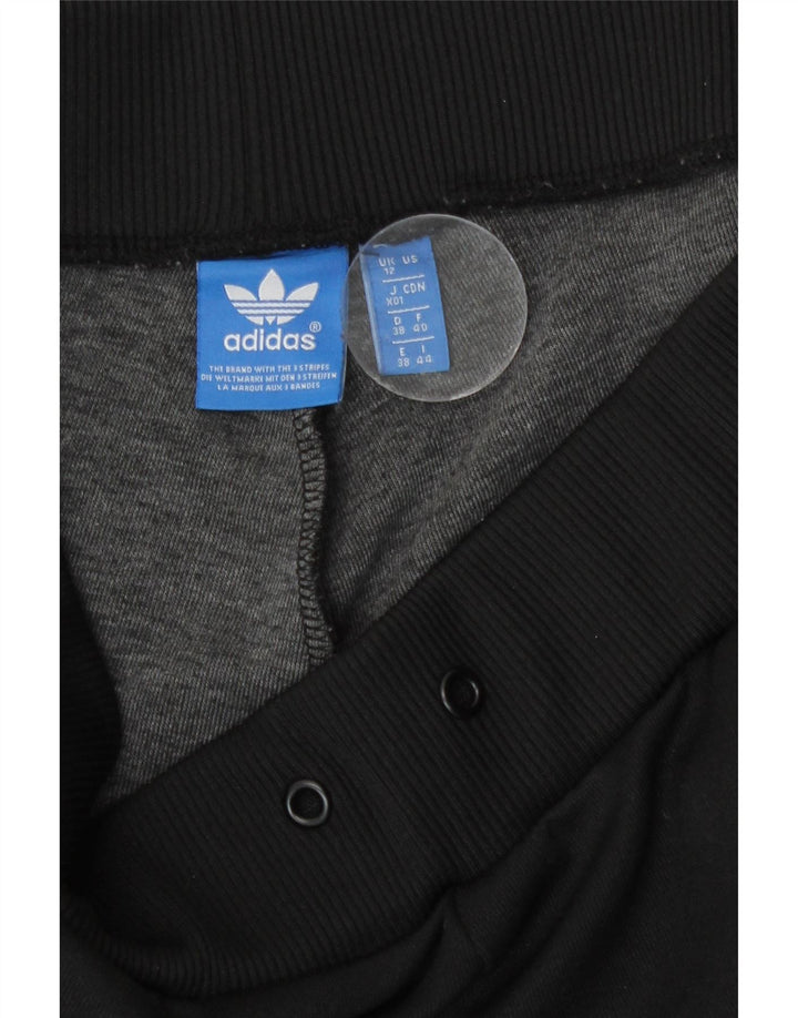Γυναικεία αθλητική φόρμα Adidas Παντελόνι Joggers UK 12 μεσαίο μαύρο πολυεστέρα