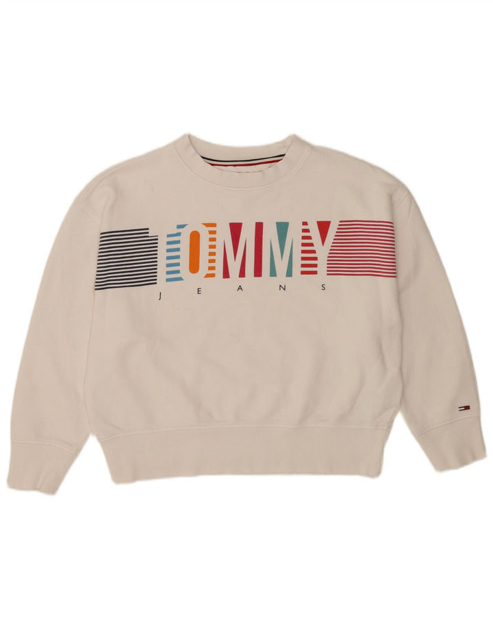 Γυναικεία φούτερ Tommy Hilfiger Graphic Jumper UK 14 Medium White