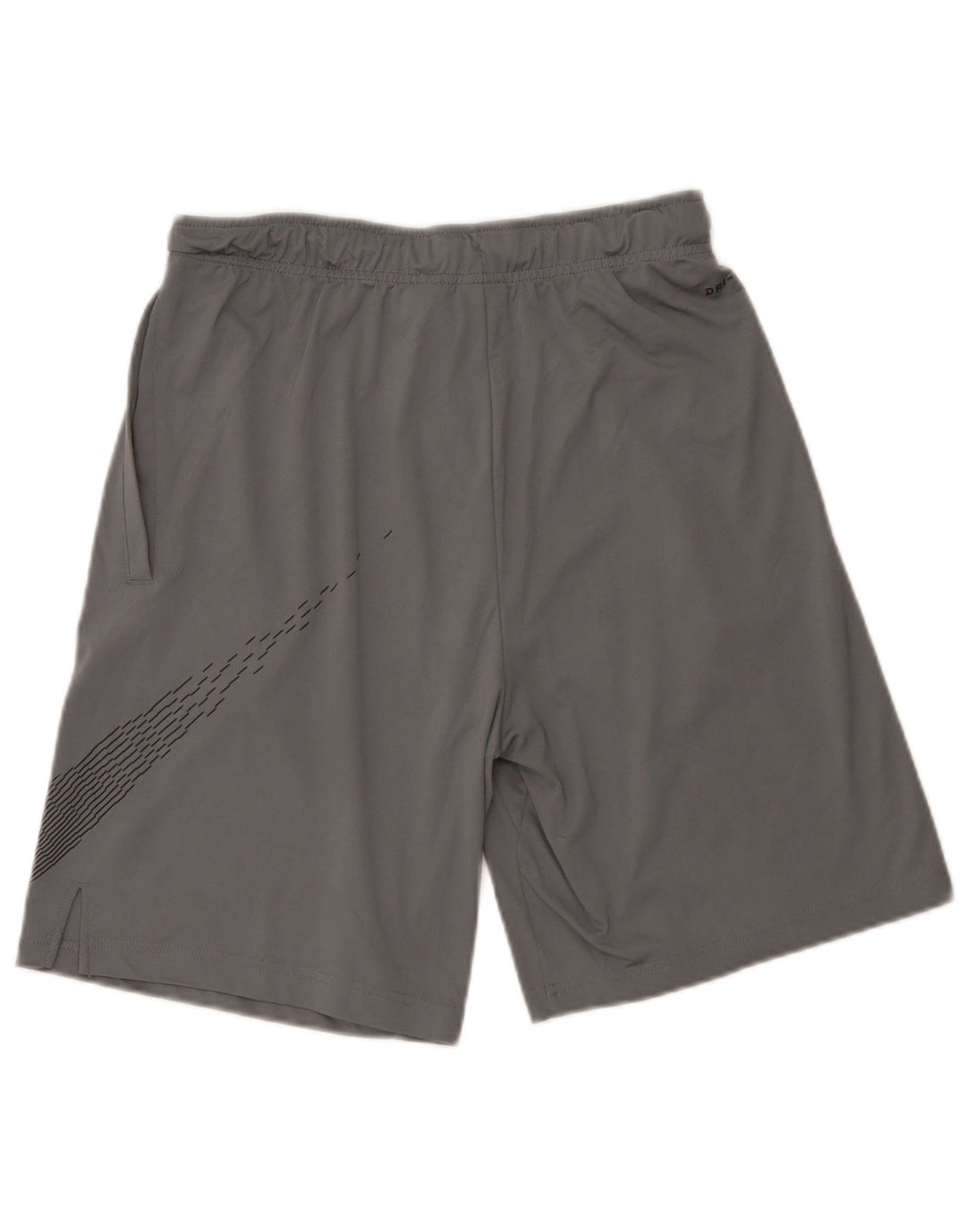 Γραφικό αθλητικό σορτς Nike ανδρικό Dri Fit με μεσαίο γκρι πολυεστέρα
