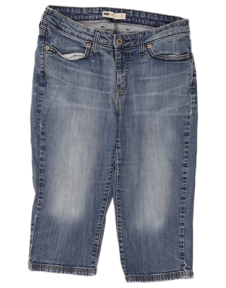 LEVI'S Γυναικείο Capri Jeans US 12 Large W31 L18 Μπλε βαμβακερό