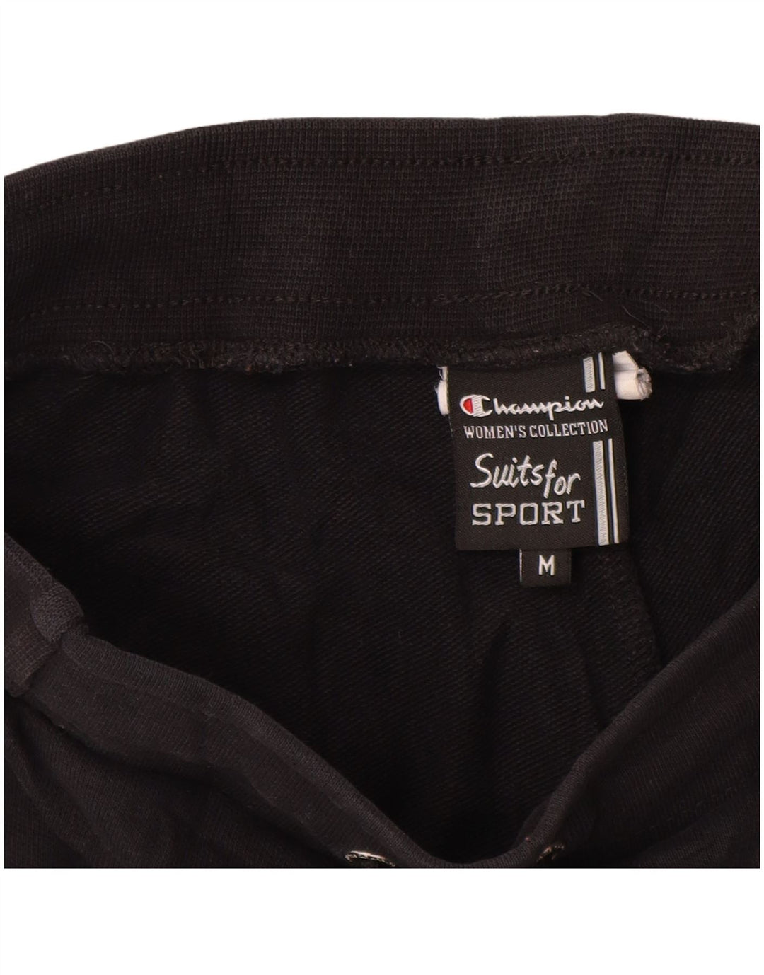 Champion Γυναικεία φόρμα παντελόνι UK 12 μεσαίο μαύρο βαμβακερό