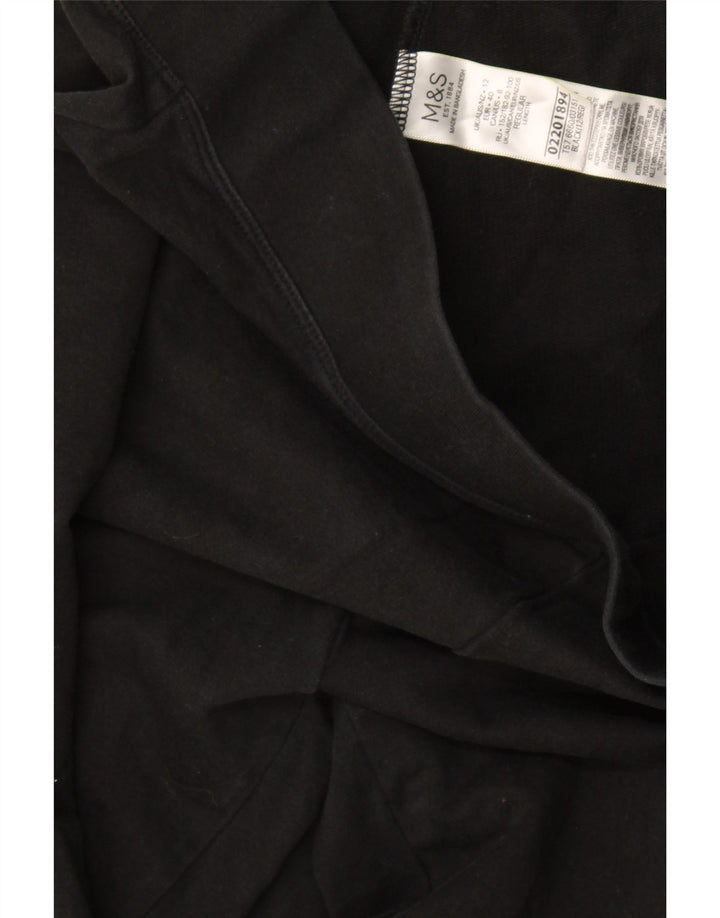 Γυναικεία αθλητική φόρμα Marks & Spencer Παντελόνι UK 12 Μεσαίο μαύρο βαμβακερό