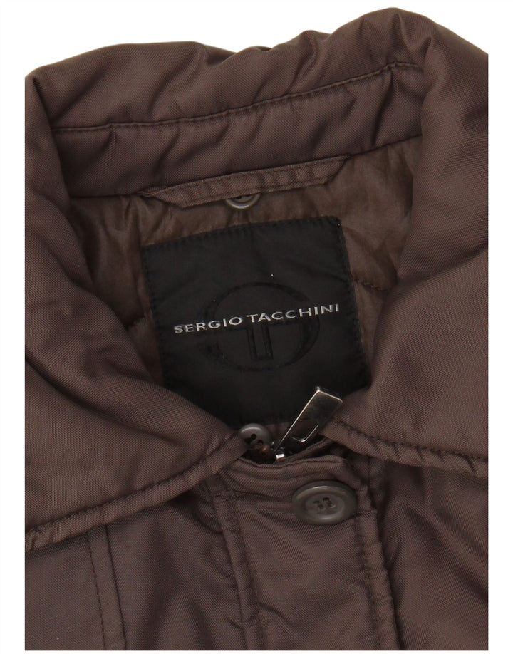 SERGIO TACCHINI Γυναικείο παλτό με επένδυση UK 14 Μεσαίο καφέ