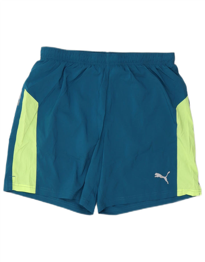 Ανδρικό αθλητικό σορτς PUMA με μεγάλο μπλε χρώμα