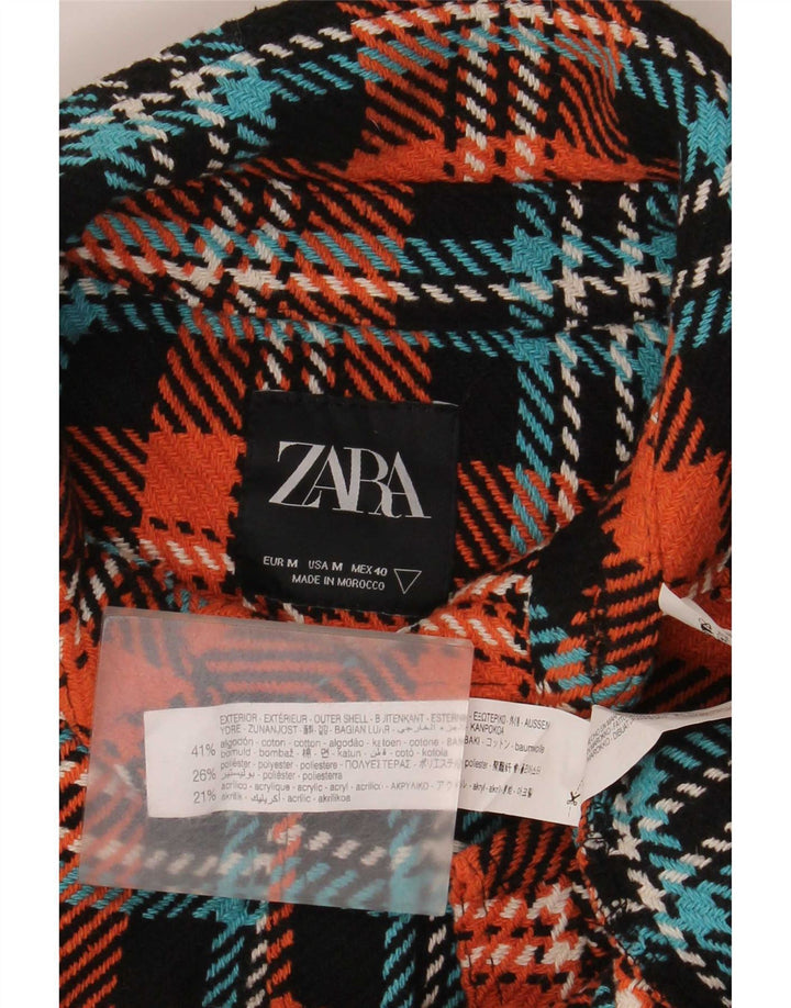 Ανδρικό πουκάμισο Zara, μεσαίο πολύχρωμο βαμβακερό καρό