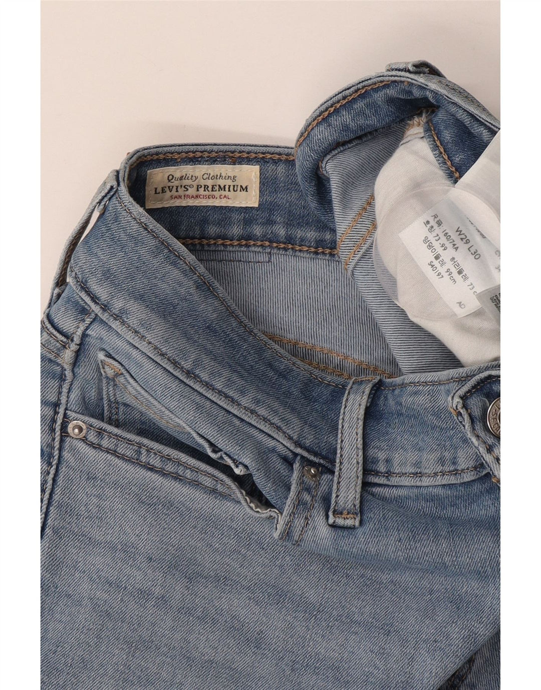 LEVI'S Γυναικείο 712 Slim Jeans W29 L27 Μπλε Βαμβακερό
