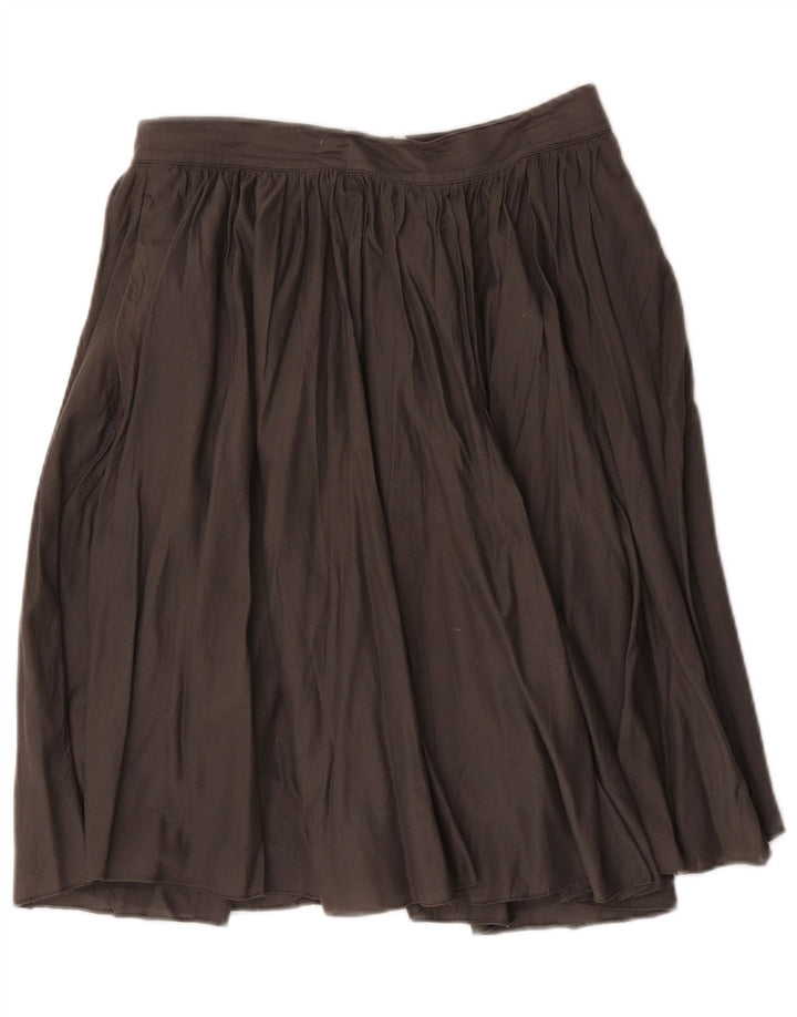 J. Crew Γυναικεία πλισέ φούστα US 4 Small W30 Γκρι βαμβακερή