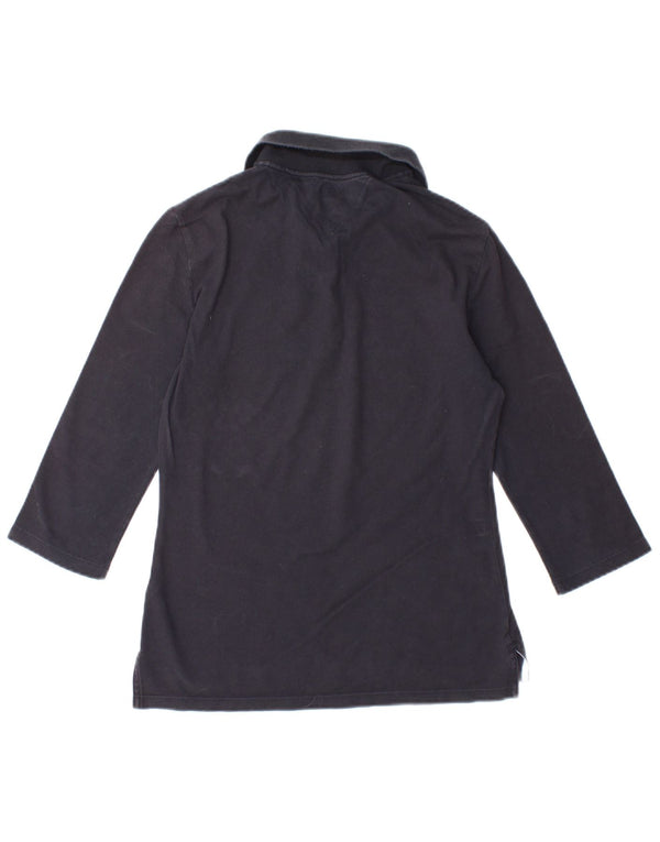 TOMMY HILFIGER Γυναικεία Slim Fit μπλουζάκι πόλο UK 12 Medium Navy Blue