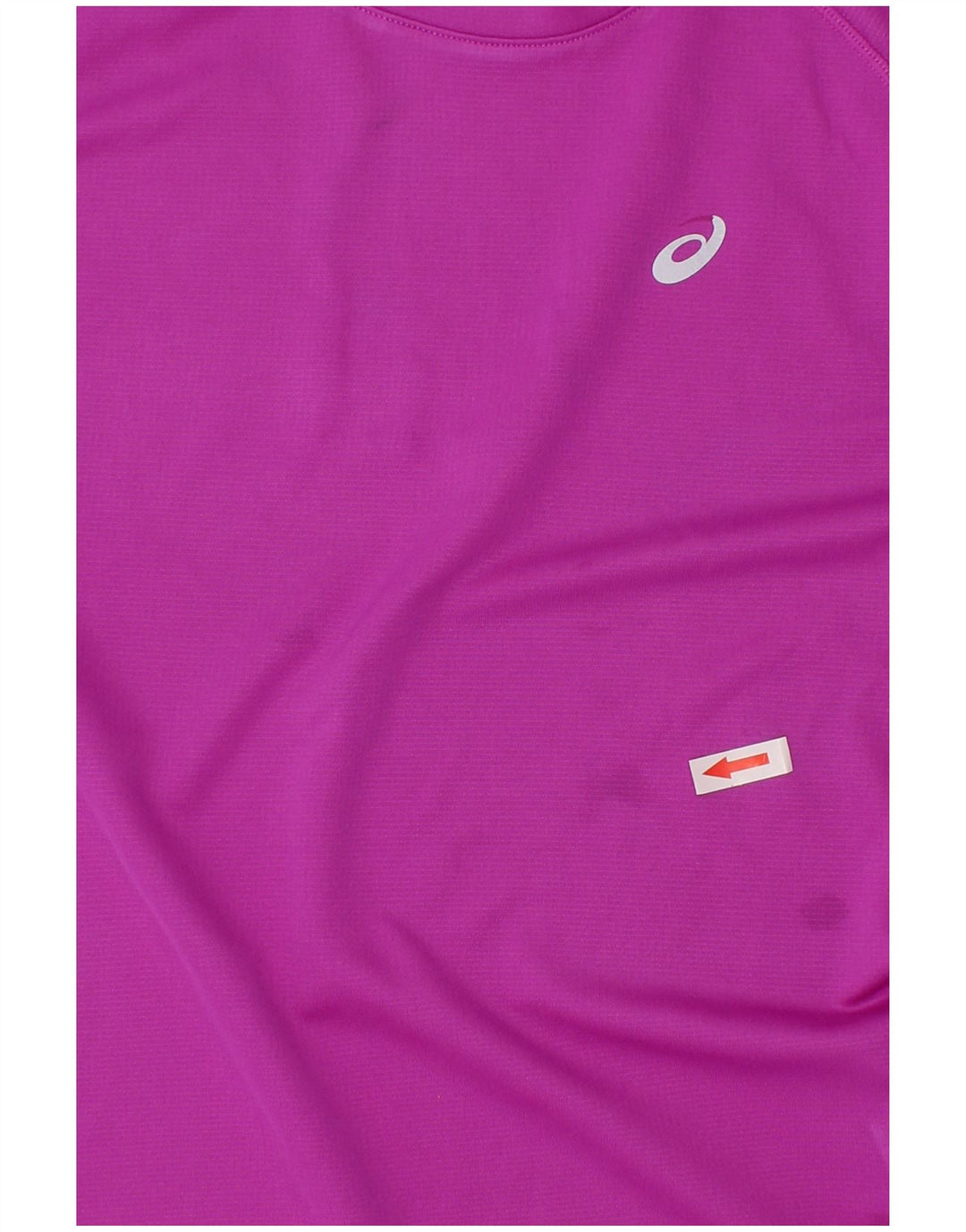 Asics Boys T-Shirt Top 10-11 Years Small Purple ριγέ πολυεστέρας