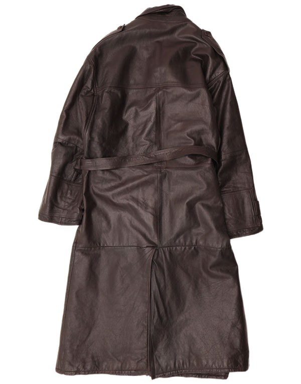 MAX MOSER Ανδρικό Δερμάτινο Παλτό IT 56 3XL Καφέ Δερμάτινο