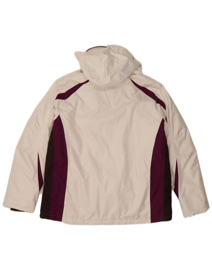Ανδρικό μπουφάν Alpine Hooded Ski IT 50 Large White Colourblock Polyester