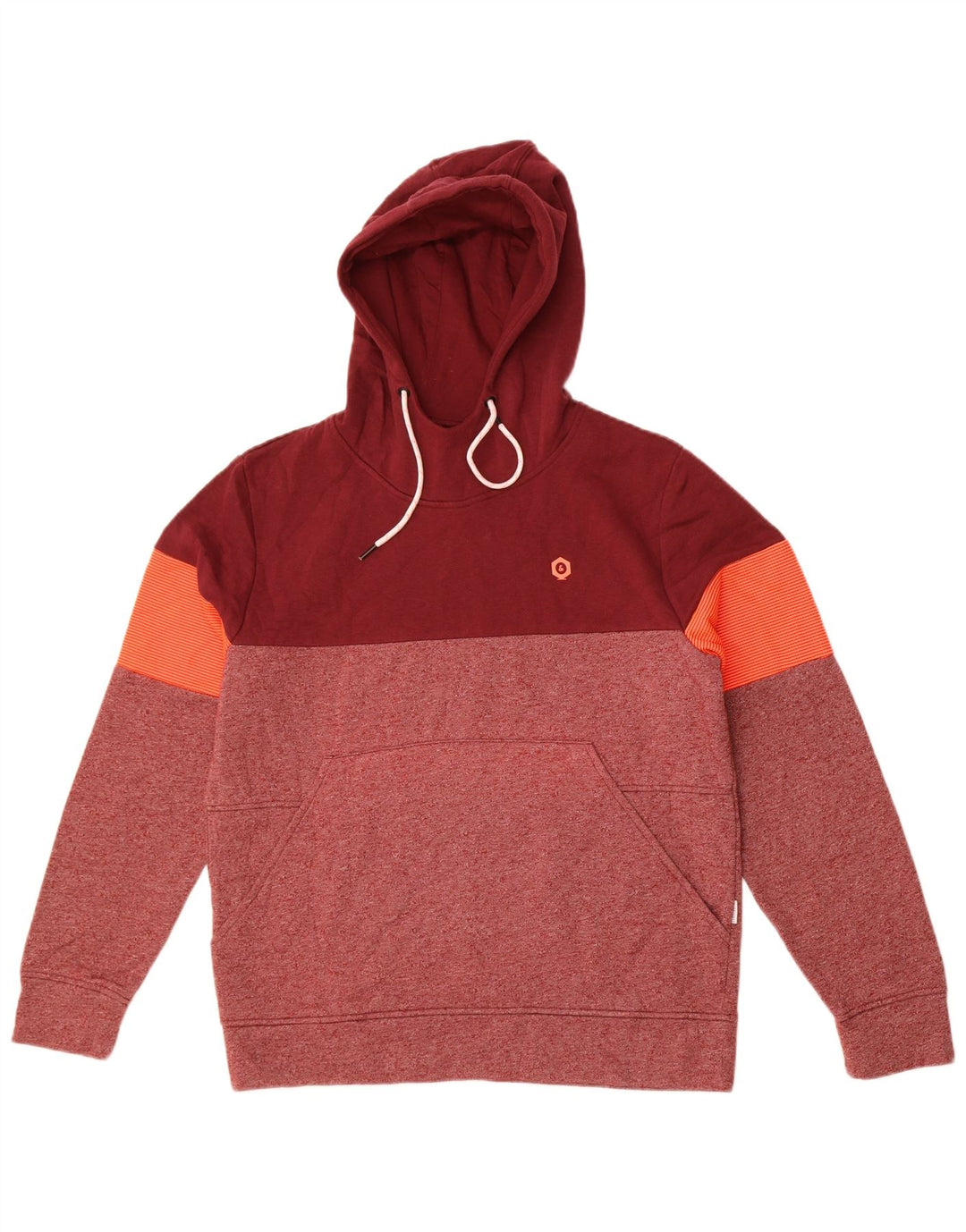 Jack & Jones Ανδρικό μπλουζάκι με κουκούλα με μεσαίο μπορντό πολυεστέρας