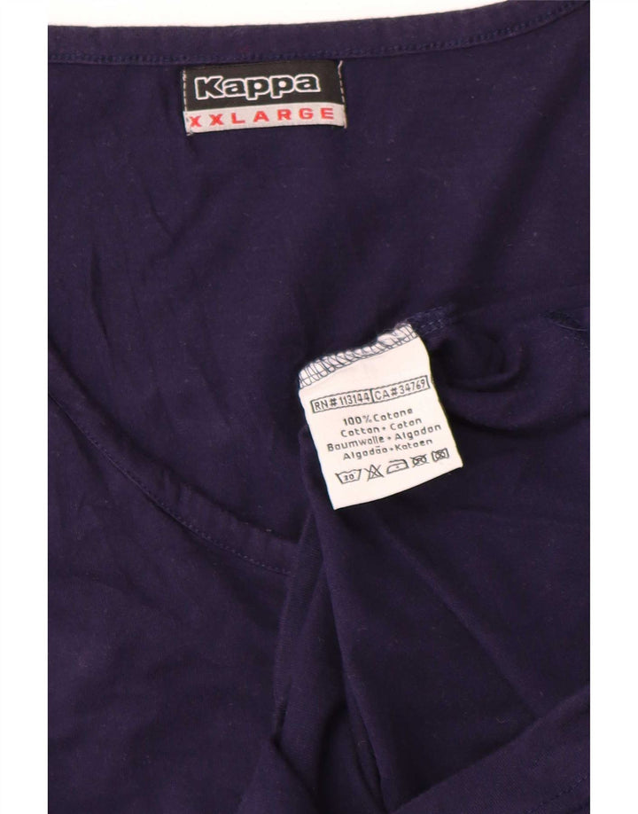 Ανδρικό γιλέκο Kappa Top 2XL Navy Blue Cotton