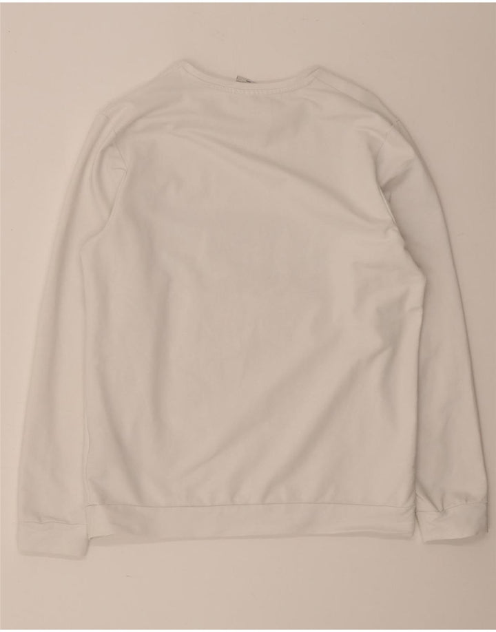 Jack & Jones Ανδρικό γραφικό φούτερ Jumper μεγάλο λευκό βαμβακερό