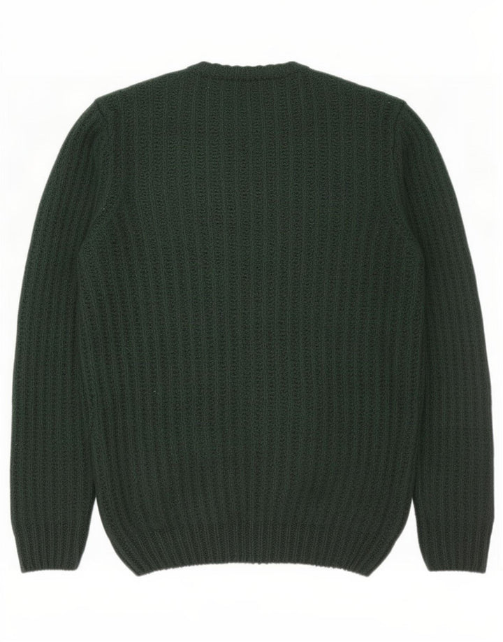 Ανδρικό πουλόβερ Zara Crew Neck Jumper Μεσαίο πράσινο ακρυλικό
