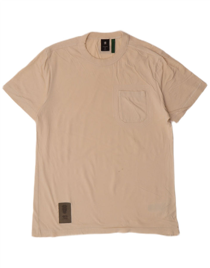Ανδρικό T-Shirt G-STAR Top Βαμβακερό μεσαίο σε λευκό