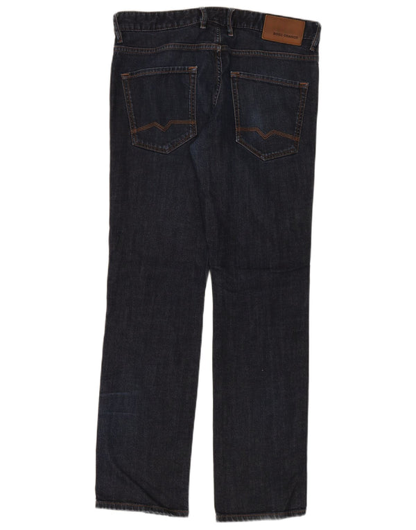 Ανδρικό τζιν ίσιο Hugo Boss W33 L32 Navy Blue Cotton
