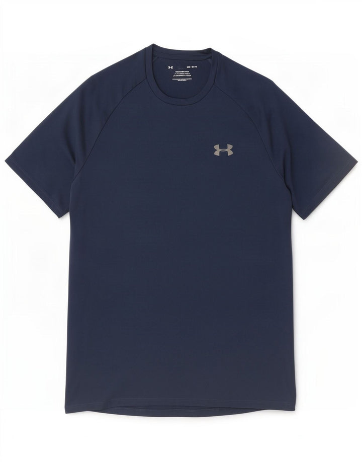 Under Armour Ανδρικό T-Shirt Top Medium Navy Blue Polyester