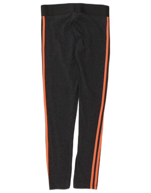 Γυναικείο κολάν Adidas UK 4/6 XS Γκρι βαμβακερό