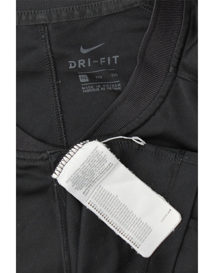 Ανδρικό T-shirt Nike Dri Fit Top 2XL μαύρο πολυεστέρα